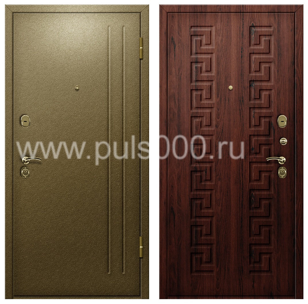 Входная наружная дверь с порошковым окрасом в коттедж PR-943, цена 39 000 руб. Входная наружная дверь с порошковым окрасом в коттедж PR-943, цена 39 000 руб.